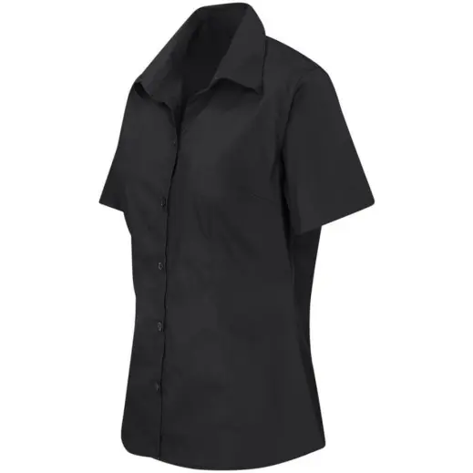 Ladies Short Sleeve Sheffield Black Side